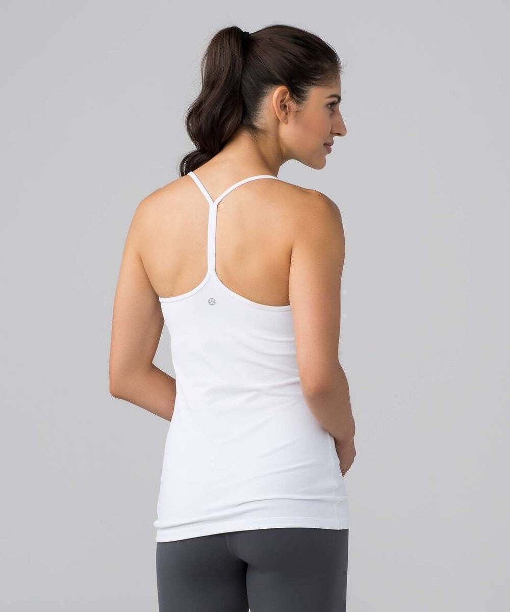 Lululemon Power Pose Tank A/B Cup White Size 12